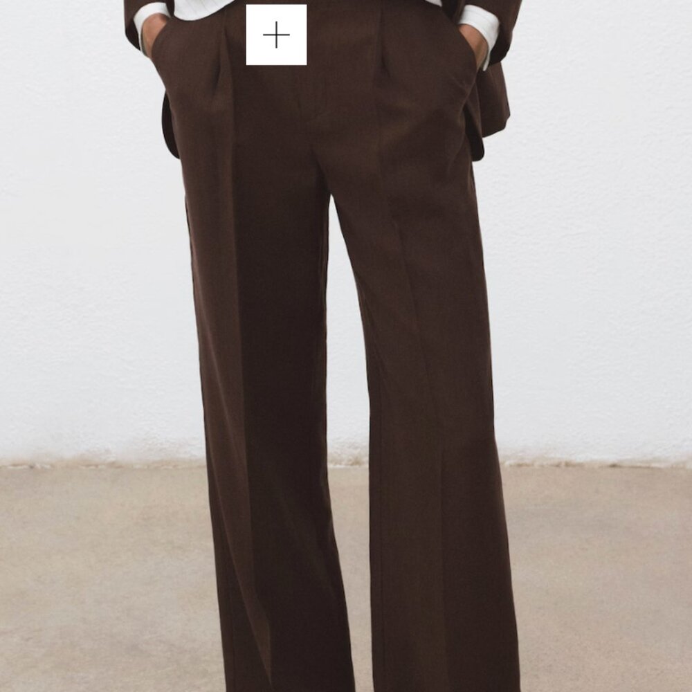 Mango Pants Brown